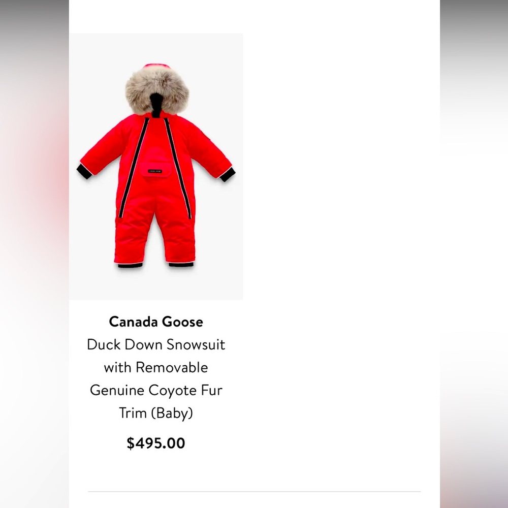 Luxury Baby Snow Suit